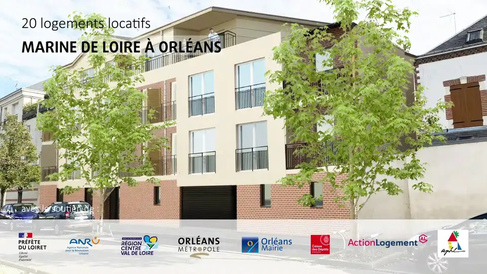 Aperçu : 20 logements locatifs Marine de Loire à Orléans.